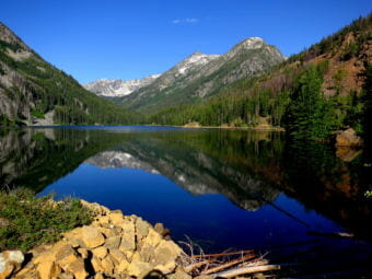 Eightmile Lake in the Alpine Lakes Wilderness. A century-old dam there is now under threat from floodwaters. (Creative Commons photo by Steve Cyr)