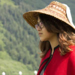 A girl waits for the canoes to land at Douglas Harbor on Tuesday, June 5, 2018.