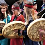 Celebration 2018 grand processional June 6, 2018, Juneau. (Photo by Adelyn Baxter)