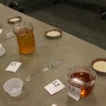 There were two categories for the seal oil: with and without crackling. (Photo by Elizabeth Jenkins/Alaska's Energy Desk)