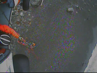 A Coast Guard Air Station Sitka MH-60 Jayhawk helicopter crew assisted the National Park Service in rescuing two hikers in Glacier Bay National Park, Alaska, July 14, 2018. The crew hoisted the hikers, one suffering from a leg injury,and transported them to awaiting EMS in Sitka. U.S. Coast Guard video courtesy of Air Station Sitka. (Video image courtesy U.S. Coast Guard)