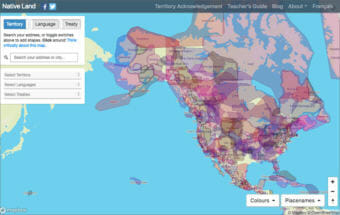 The Native Land app aims to help educate people about Native peoples and their historical lands. (Graphic courtesy Victor Temprano/nativeland.ca)
