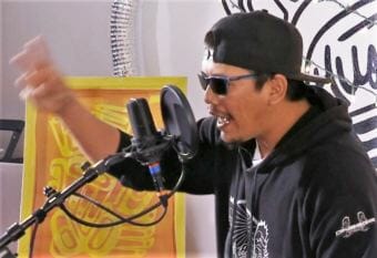 Screen shot of Samuel Johns who performs at AK REBEL during the 2018 Red Carpet Concert Celebration Sessions filmed in Juneau.