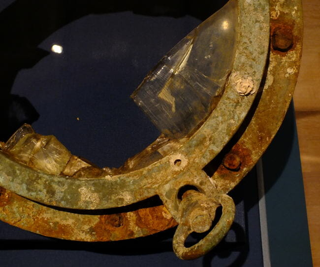 Porthole recovered from wreck of S.S. Princess Sophia.