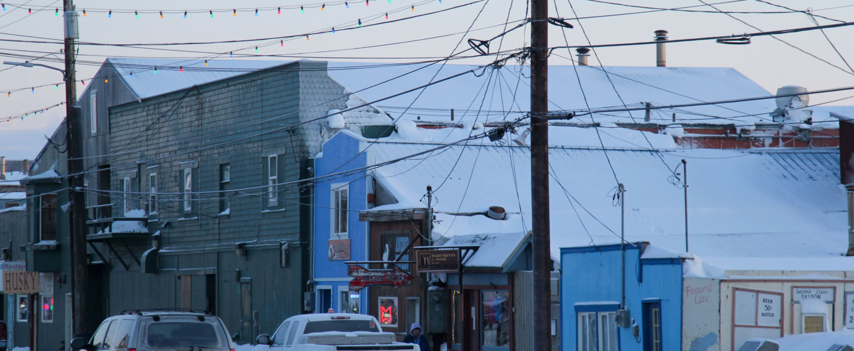 Front Street in Nome, January 2018.