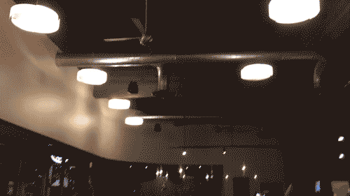Lights sway in a coffee shop in downtown Anchorage after an earthquake on Nov. 30, 2018.