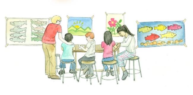 Alaska artist Kristin Link illustrated the Alaska Dept. of Education & Early Development's framework for helping students deal with trauma, released Jan. 28, 2019. (Illustration by Kristin Link, used with permission)