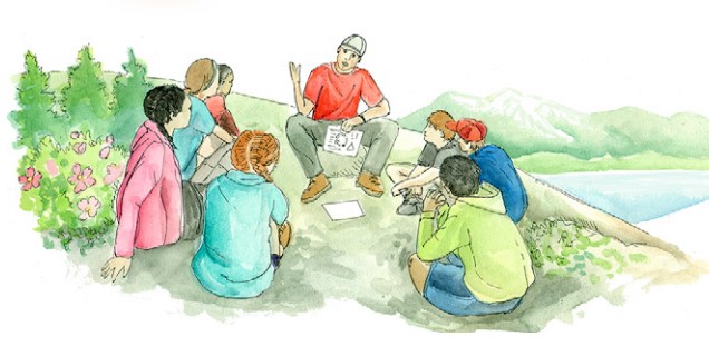 Alaska artist Kristin Link illustrated the Alaska Dept. of Education & Early Development's framework for helping students deal with trauma, released Jan. 28, 2019. (Illustration by Kristin Link, used with permission)