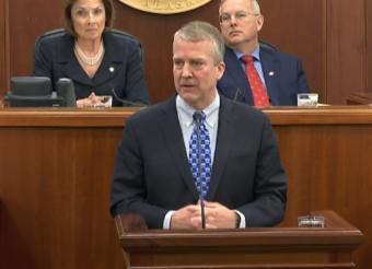 U.S. Sen. Dan Sullivan delivered his annual address to the Alaska Legislature on Thursday, Feb. 21, 2019.