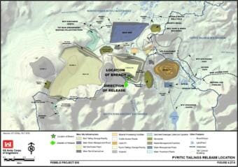 Pyritic tailings breach scenario.