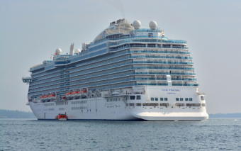 The 1,083-foot Royal Princess, shown hear near Nynäshamn, Sweden, in 2014.