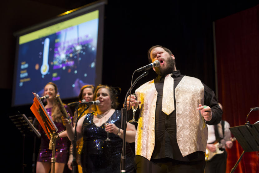 Gamble and the high Costa livin' perform Saturday, April 13 at the Red Dog Saloon. Mike Gamble sings New Year's Eve on December 31,2018 at Centennial Hall. (Photo by Annie Bartholomew/KTOO)
