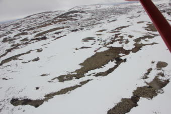 A base camp at the site of the proposed Pebble Mine.