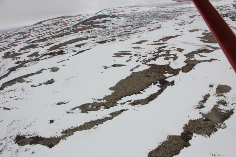 A base camp at the site of the proposed Pebble Mine.