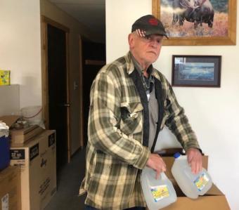 The city of Seldovia provided business owner and city Mayor Dean Lent with jugs of water during a 2019 shortage.