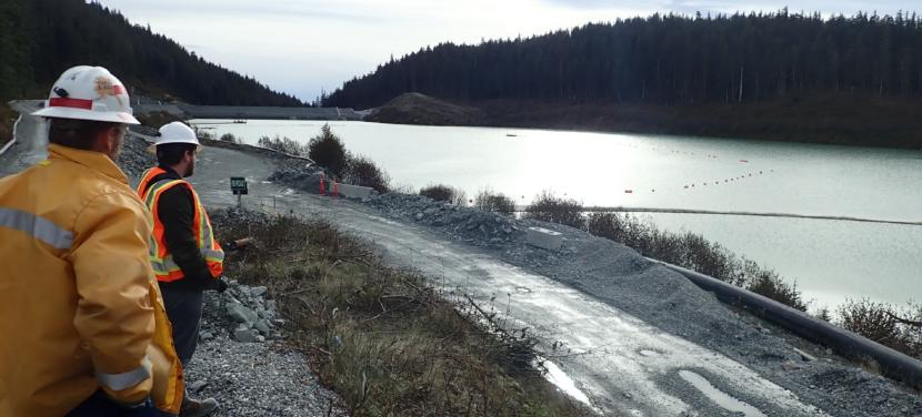 Lower Slate Lake, pictured here on Oct. 15, 2019, is now Kensington Mine’s tailings treatment facility.