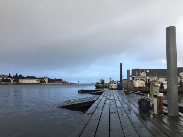 The current seaplane dock, off Katlian Street, has limited capacity and lacks modern amenities. (Photo by Ari Snider/KCAW Photo)