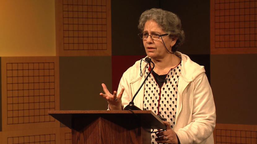 Quratul Ain Bakhteari speaks to the the Juneau World Affairs Council @360 in Juneau on Dec. 19, 2017. Bakhteari is a Nobel Peace Prize nominee and founder of the Institute for Development Studies and Practices in Pakistan, which effects positive change in communities by training and empowering young people.