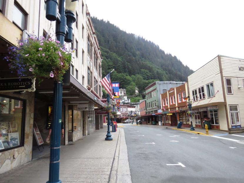 A mostly empty Franklin Street in 2015 in downtown Juneau, Alaska. (Creative Commons photo courtesy of jcsullivan24) 