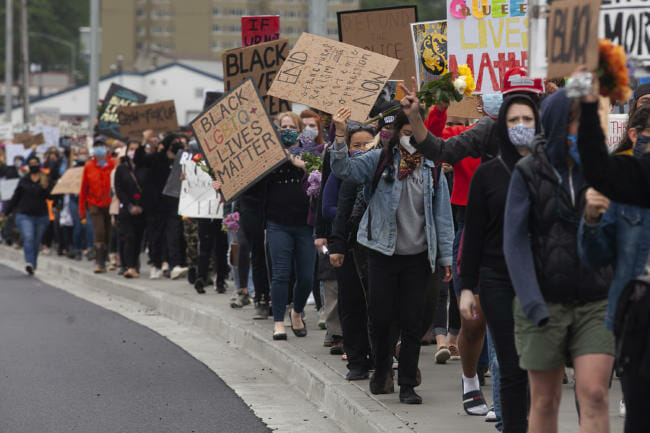 Protestors were asked to stay out of the streets and obey local laws.