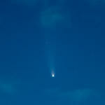 Comet C/2020 F3 (NEOWISE) "NEOWISE" seen from north Douglas at about 2am on Thursday July 16, 2020. Image has been adjusted to enhance contrast. (Photo by Mikko Wilson/KTOO)