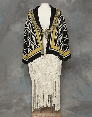  “Ravenstail Knitted Coat,” photos by Brian Wallace, courtesy of Sealaska Heritage Institute