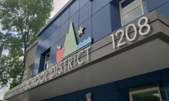 The offices of the Juneau School District, pictured here on Aug. 6, 2020, are located at 1208 Glacier Ave., in Juneau.