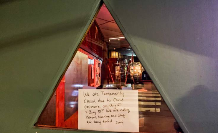 The Triangle Club Bar and a handful of other bars and restaurants in Juneau are temporarily closed due to an outbreak of COVID-19 among bar workers. (Photo by Rashah McChesney/KTOO)
