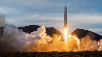 The Astra rocket launch in Kodiak Alaska on Sept. 11, 2020.