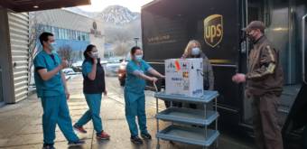 UPS delivers Juneau's first COVID-19 vaccine shipment to Bartlett Regional Hospital