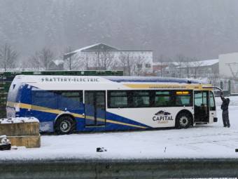 Capital Transit's first electric bus faces persistent problems.
