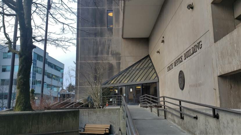 State Office Building Willoughby Avenue entrance 2021 01 22