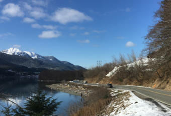 Thane Road and Snowslide Creek