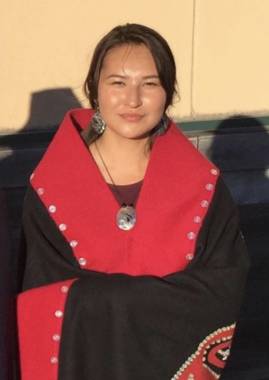 Sarah Peele, whose Haida name is Tukshaak’éi, is a student at University of Alaska Southeast. 