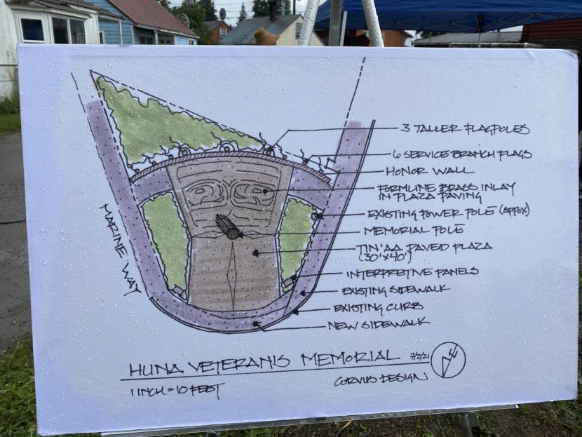 The new totem pole is just the first piece of what will eventually be Huna Veteran’s Memorial Park