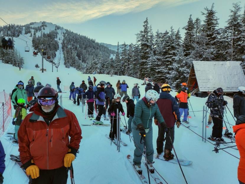Lift lines at Eaglecrest Ski Area in Juneau