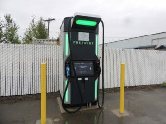 A Freewire EV charging station