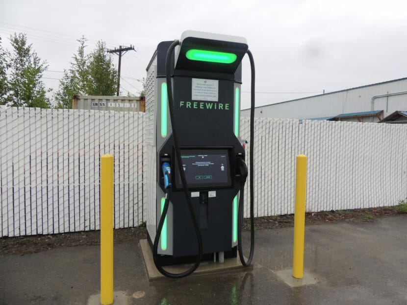 A Freewire EV charging station