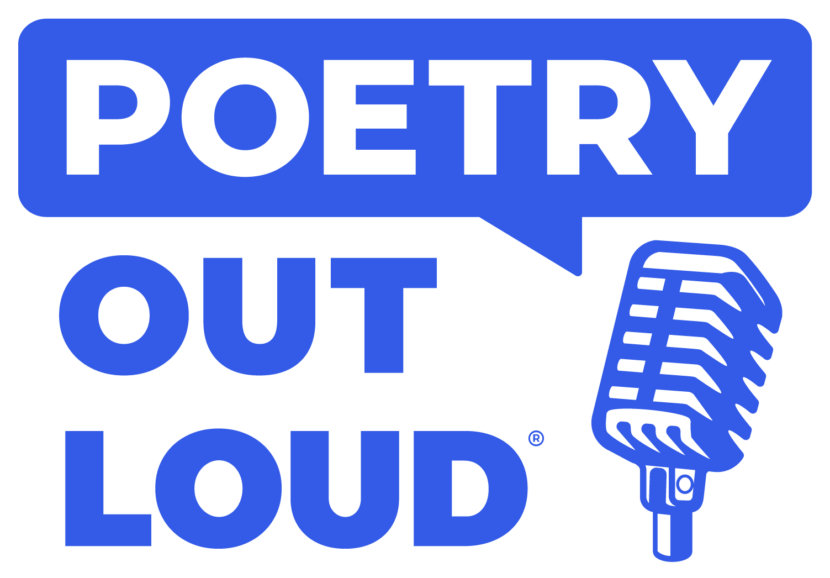 Poetry Out Loud Vertical Logo Blue