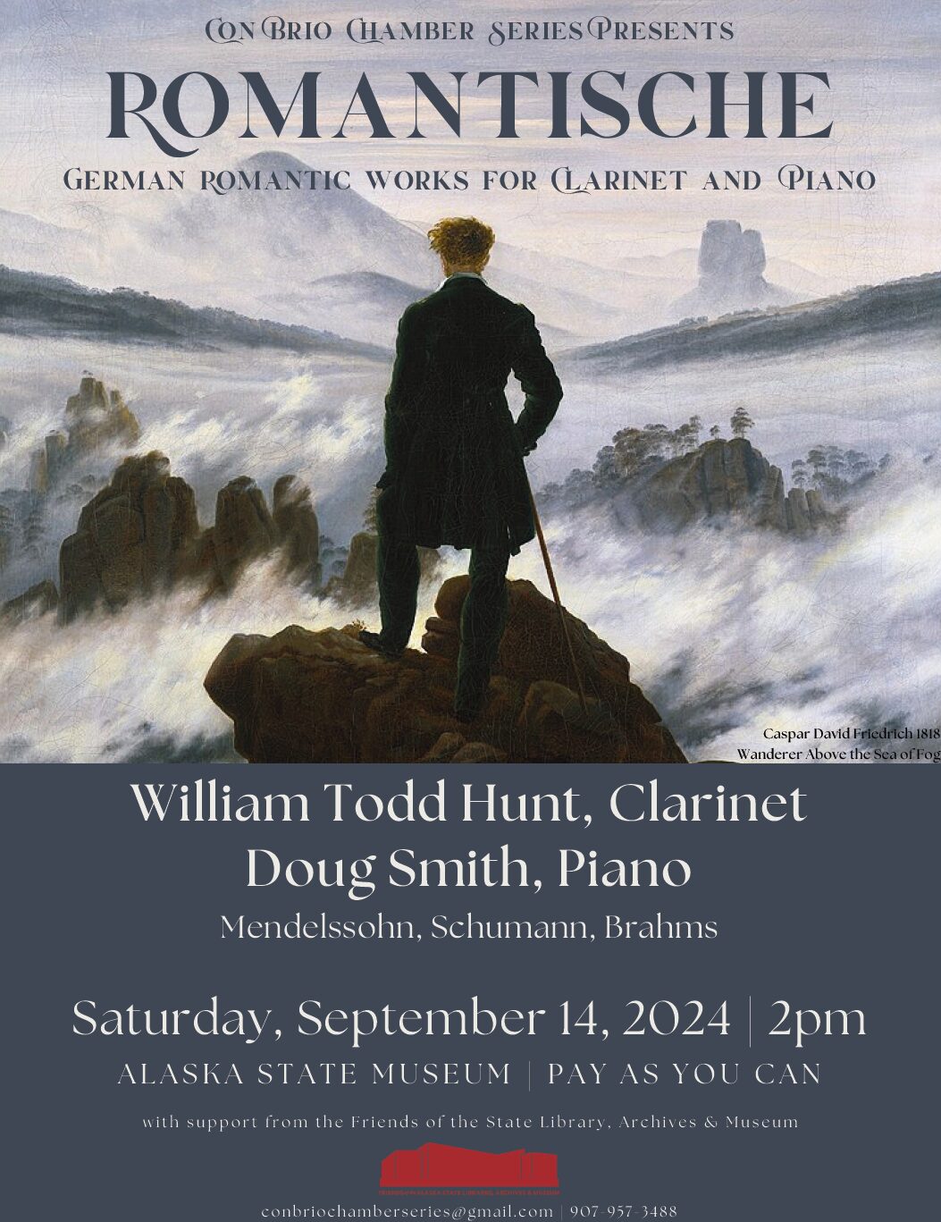 Flyer for Con Brio Chamber Series 