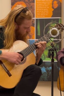 Josh Colosky performs on KTOO's Juneau Afternoon on Fri, Dec. 20, 2024.