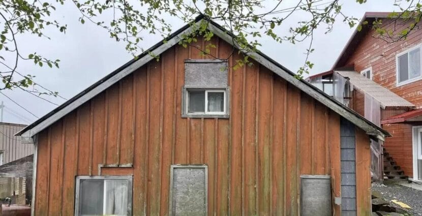 The Kaxátjaa Hít, or Shattering Herring House in Sitka.