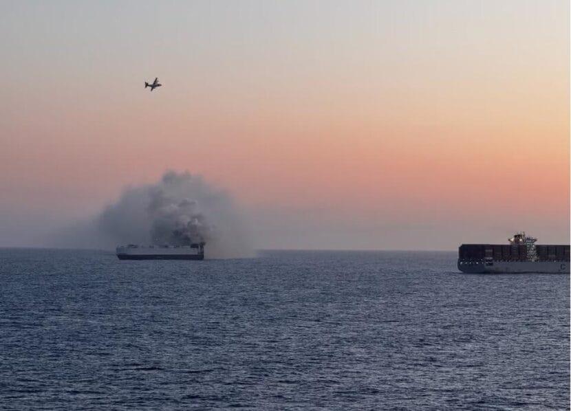 The 600-foot Morning Midas caught fire around June 3 near Adak Island. A United States Coast Guard cutter and aircraft crews responded to the fire, and all of the cargo ship’s crew members were evacuated safely.