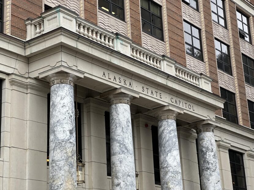 The Alaska State Capitol facade