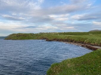 The beach in Sand Point July 2023.