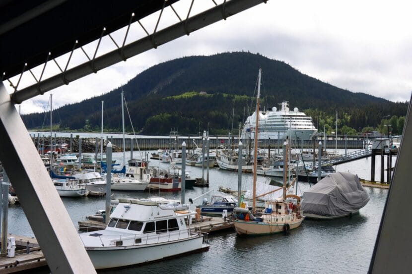 The small boat harbor in Haines, pictured above in May, 2025.