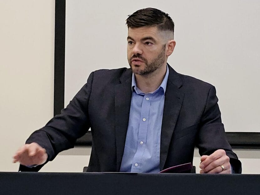 Alaska attorney Aaron Peterson, seen here in a February 2024 photo, is expected to be nominated by President Trump to one of two vacancies on Alaska's federal court bench.