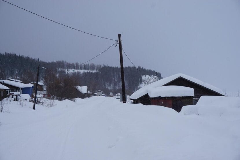 The village of Ruby in Interior Alaska in March 2021.