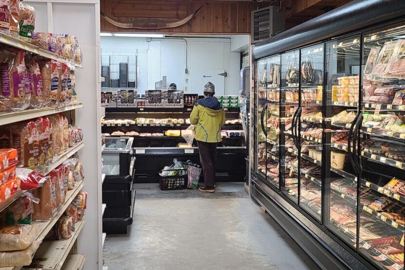 Olerud's Market in Haines, pictured above in 2022.
