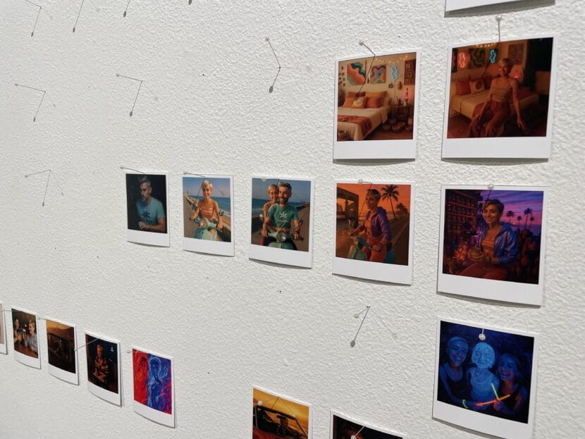 Some pictures remained on the wall after Granger ate around 57 of the 160 images on display on Jan. 13.